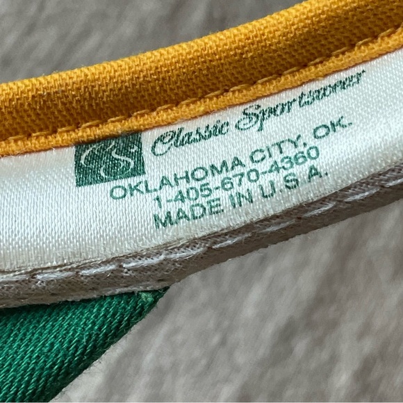 Vintage Oregon Ducks Visor Hat Classic Sportswear Made in USA Excel Condition - Picture 9 of 15